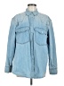 Universal Thread 100% Cotton Blue Long Sleeve Button-Down Shirt Size M - photo 1