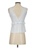 Caution to the Wind Silver Sleeveless Blouse Size S - photo 2