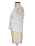 Caution to the Wind Silver Sleeveless Blouse Size S - photo 5