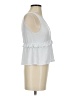 Caution to the Wind Silver Sleeveless Blouse Size S - photo 4