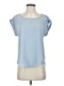 Pink Rose Blue Short Sleeve Top Size S - photo 1