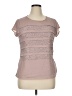 The Limited 100% Polyester Pink Short Sleeve Top Size XL - photo 1