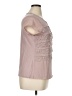 The Limited 100% Polyester Pink Short Sleeve Top Size XL - photo 4