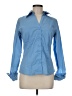 Worthington Blue Long Sleeve Button-Down Shirt Size 6 - photo 1