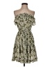 Simplee 100% Viscose Floral Green Casual Dress Size S - photo 1