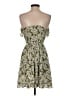 Simplee 100% Viscose Floral Green Casual Dress Size S - photo 2