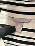 H&M 100% Polyester Stripes Ivory Casual Dress Size M - photo 7
