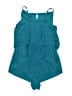 Aqua Green Solid Teal Swimsuit Cover Up Size 16 - photo 2