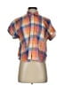 Madewell Color Block Orange Short Sleeve Blouse Size S - photo 1