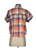 Madewell Color Block Orange Short Sleeve Blouse Size S - photo 2