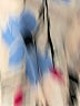Kaari Blue Floral Pink Long Sleeve Blouse Size L - photo 7