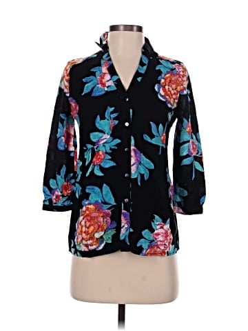 Maeve 3/4 Sleeve Button-Down Shirt (view 1)