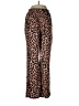 Wiholl Animal Print Brown Casual Pants Size M - photo 1