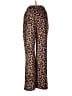 Wiholl Animal Print Brown Casual Pants Size M - photo 2