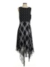 Vince Camuto 100% Polyester Argyle Black Cocktail Dress Size 4 - photo 1