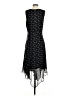 Vince Camuto 100% Polyester Argyle Black Cocktail Dress Size 4 - photo 2