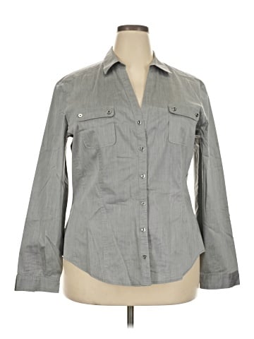 7th Avenue Design Studio New York & Company Long Sleeve Button-Down Shirt (view 1)