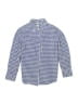 Crewcuts 100% Cotton Checkered-gingham Blue Long Sleeve Button-Down Shirt Size 8 - photo 1