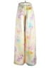 H&M 100% Polyester Tie-dye Ivory Casual Pants Size XS - photo 2
