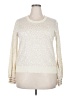 Sanctuary Animal Print Ivory Pullover Sweater Size XXL - photo 1
