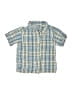 Platinum MacHenry 100% Cotton Plaid Blue Short Sleeve Button-Down Shirt Size 5T - photo 1