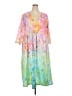 Unbranded 100% Polyester Tie-dye White Pink Casual Dress Size 3X - photo 1