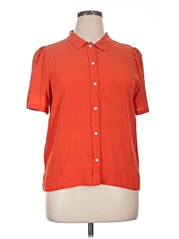 Everlane Short Sleeve Silk Top (view 1)