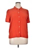 Everlane 100% Silk Orange Short Sleeve Silk Top Size 14 - photo 1