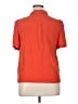 Everlane 100% Silk Orange Short Sleeve Silk Top Size 14 - photo 2