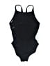 Nike Solid Black One Piece Swimsuit Size 8 - photo 2