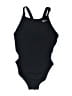 Nike Solid Black One Piece Swimsuit Size 8 - photo 1