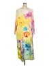 Unbranded 100% Polyester Tie-dye Yellow Casual Dress Size 4XL - photo 1