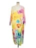Unbranded 100% Polyester Tie-dye Yellow Casual Dress Size 4XL - photo 2