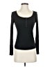 Halara Black Long Sleeve Henley Size XS - photo 1