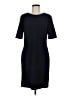 Mario Serrani Solid Black Casual Dress Size M - photo 1