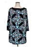 Style&Co Graphic Blue Casual Dress Size XL - photo 1