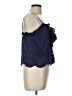 NSR 100% Cotton Blue Sleeveless Blouse Size L - photo 4