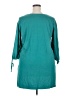 Roaman's 100% Cotton Teal 3/4 Sleeve Top Size 18 (L) - photo 2