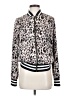 Peyton Jensen 100% Polyester Animal Print Ivory Pink Jacket Size XS - photo 1