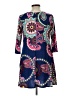 Honeyme Paisley Blue Casual Dress Size S - photo 2