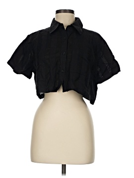 Solid & Striped Short Sleeve Blouse