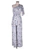 Skylar + Madison Print Blue Jumpsuit Size L - photo 1