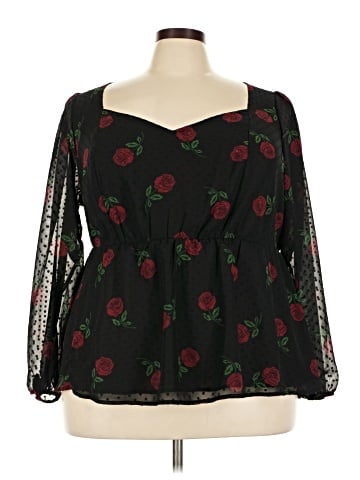 Torrid 3/4 Sleeve Blouse (view 1)