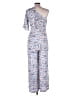 Skylar + Madison Print Blue Jumpsuit Size L - photo 2
