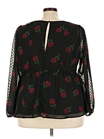 Torrid 3/4 Sleeve Blouse (view 2)
