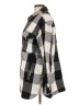 Lucky Brand 100% Cotton Checkered-gingham Black Coat Size L - photo 5