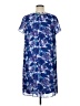 Roaman's 100% Polyester Print Blue Casual Dress Size 14 - photo 2