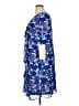 Roaman's 100% Polyester Print Blue Casual Dress Size 14 - photo 5