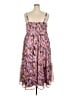 Torrid 100% Polyester Print Purple Casual Dress Size 2X Plus (2) - photo 2