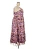 Torrid 100% Polyester Print Purple Casual Dress Size 2X Plus (2) - photo 4